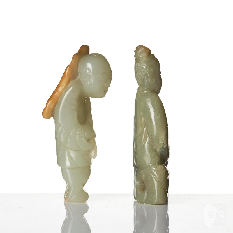 Two jade sculptures, - 图5